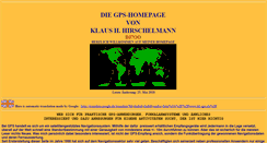 Desktop Screenshot of hirschgps.taunus.de